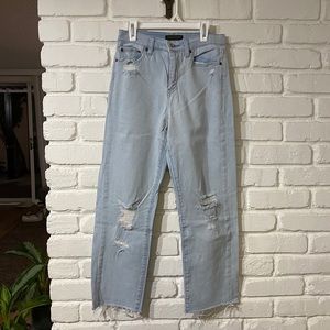 High Waisted Straight Leg Jeans